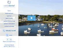 Tablet Screenshot of cabotdental.com